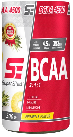 BCAA 2:1:1 /  4500/ 300 גרם/ גרם // אננס / Super-Effect
